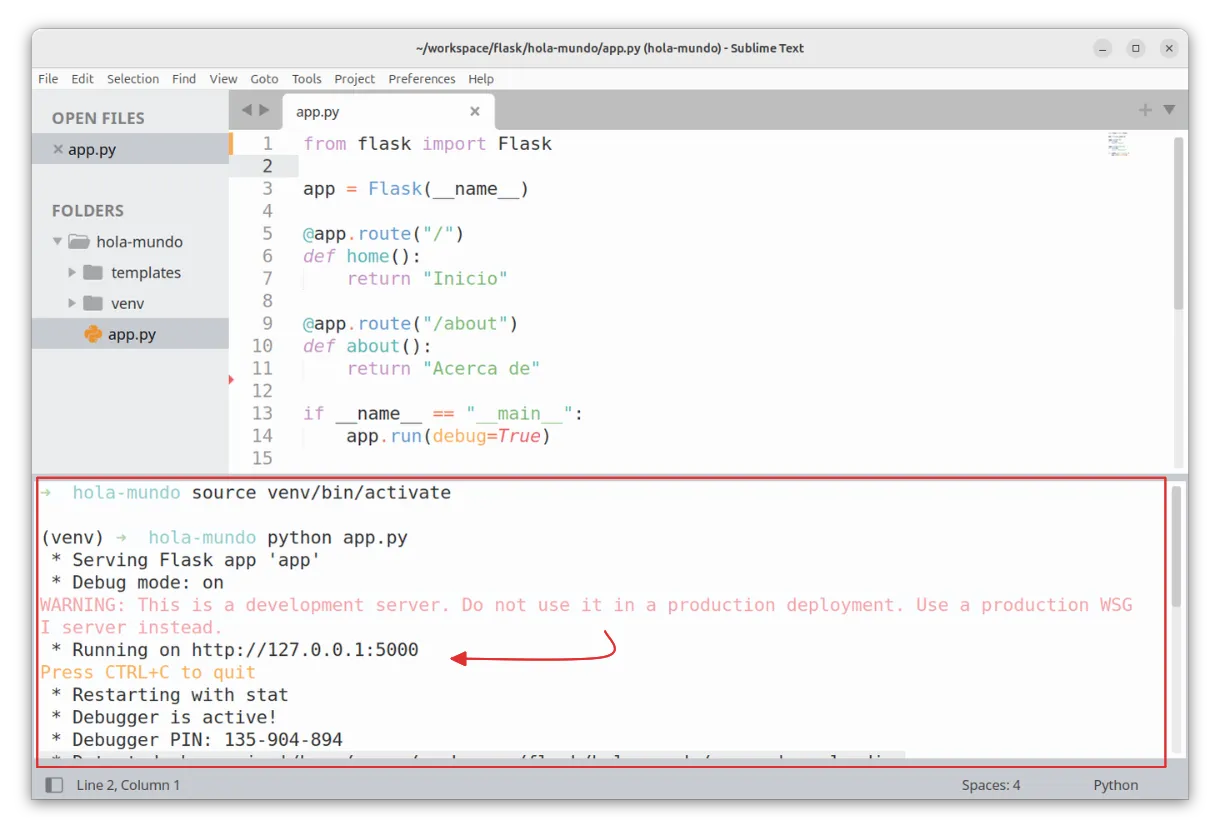 Hola Mundo Desde Flask