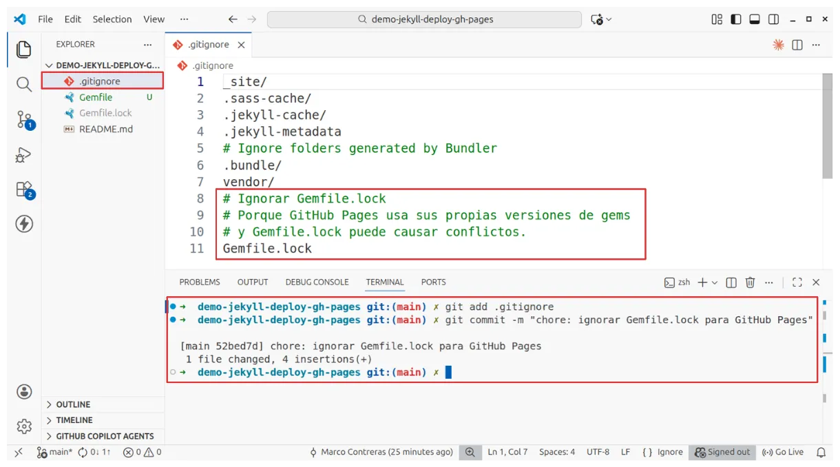 Agregar Gemfile.lock al .gitignore