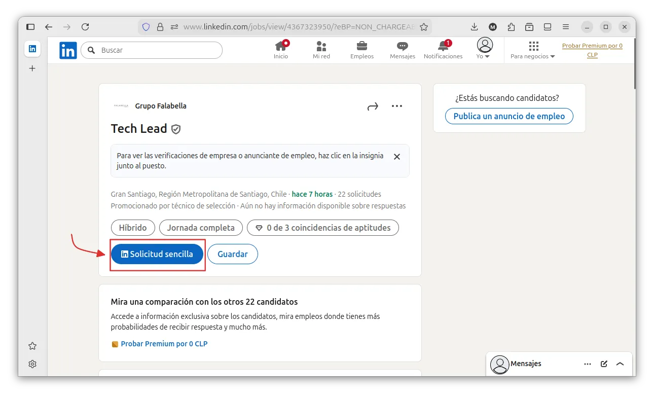 Aplicar a solicitud sencilla