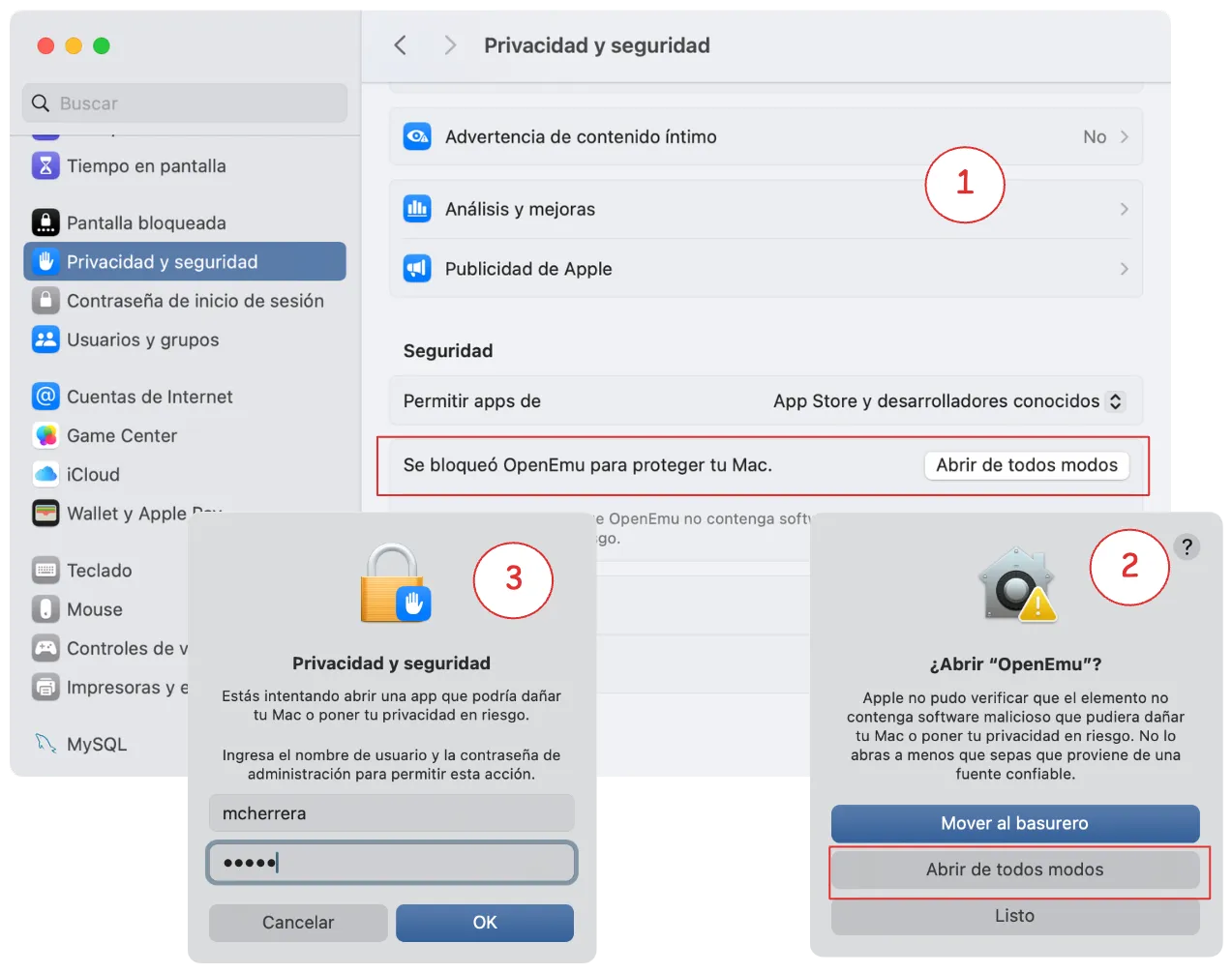 Abrir OpenEmu de todos modos
