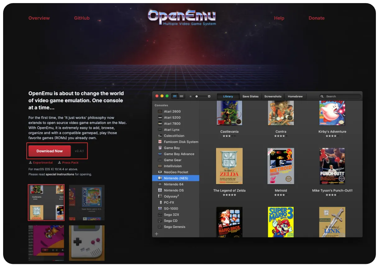 Descargar OpenEmu