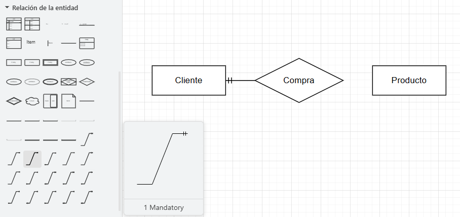 usando conector 1 to mandatory