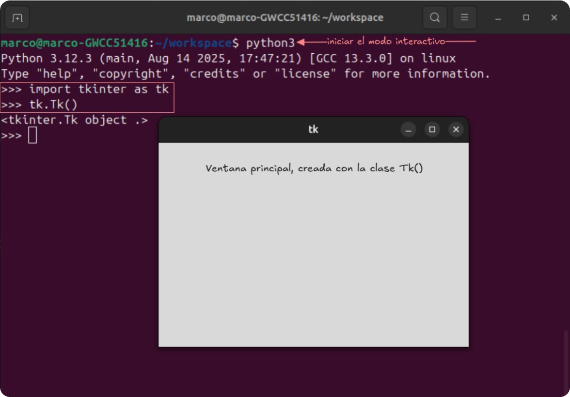 Demo clase Tk en ubuntu