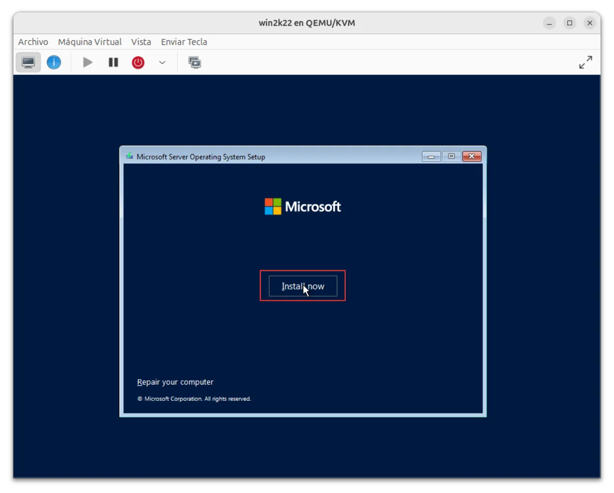 Install now